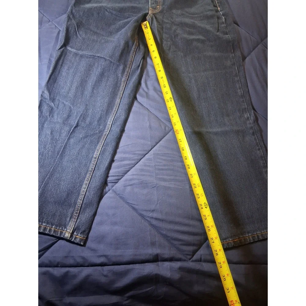 Levis 550‎ Relaxed Fit Dark Wash Indigo Denim Jeans Mens 36x30 00550-0216